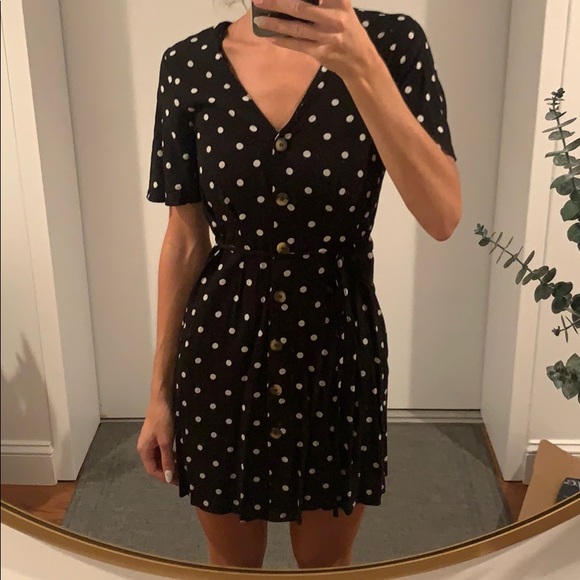 ASOS Dresses & Skirts - Black polka dot dress from ASOS size 2